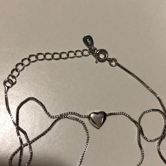 🔹Last 1🔹Dainty Heart Necklace 925 Sterl. Silver - Picture 8 of 8